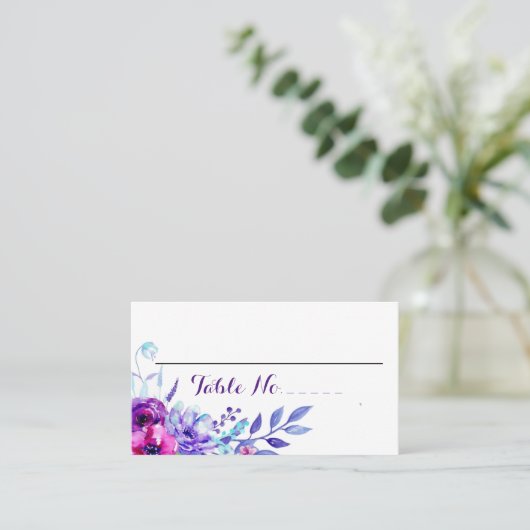 Blumenzwiebeltisch Nr. Platzkarte (Stehend Vorderseite)