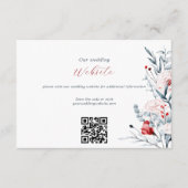 Blumenzwiebelwebsite QR-Code der Roten und Blauen  Begleitkarte (Vorderseite)