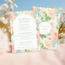 Blumenzwiebelzangen Hochzeitskarten Begleitkarte