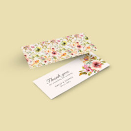 Blumenzwiese im Sommer Dankeschön Karte