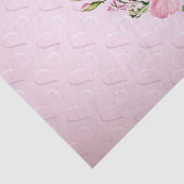 Blumenzwirnpapier für rosa Herz Seidenpapier (Detail)