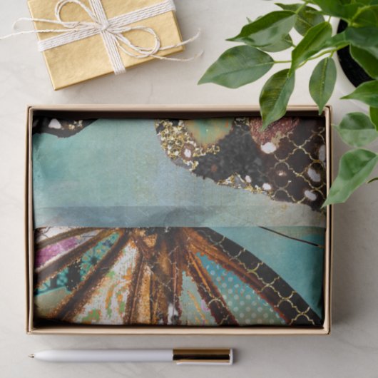 Blumenzwirnpapier Seidenpapier (Geschenk)