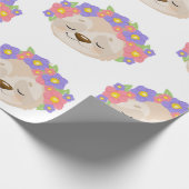 Blumesloth-Verpackungs-Papier Geschenkpapier (Ecke)