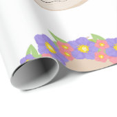 Blumesloth-Verpackungs-Papier Geschenkpapier (Rolleneckpunkt)