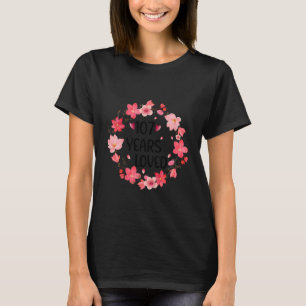 Blumig 107 Jahre geliebte Frauen 107 Jahre alt Coo T-Shirt