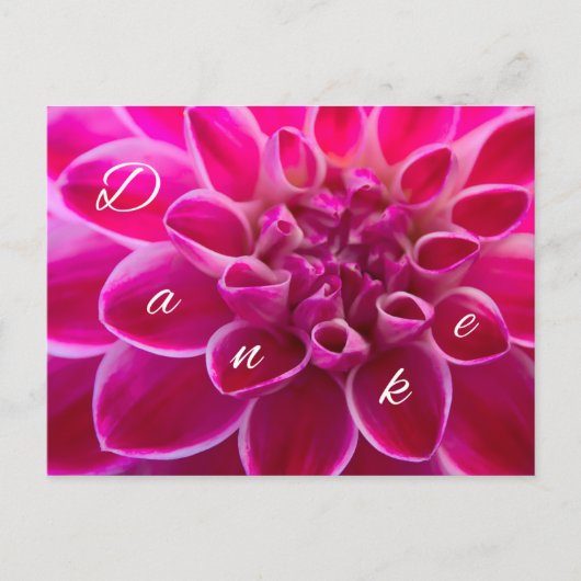 Blumig-Dankeset mit 1001 Ō Postkarte (Vorderseite)