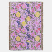 Blumig elegant farbenfroh romantisch pink modern decke (Vorderseite Vertikal)