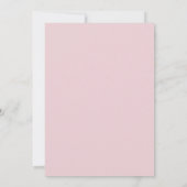 Blumig Elegante Pink Hydrangea Wappen Save-the-Dat Einladung (Rückseite)