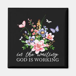 Blumig In Der Wartezeit Wirkt Gott Glaube Jesus C Magnet