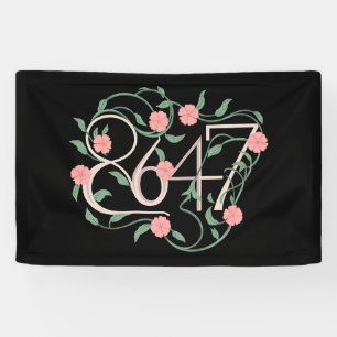Blumig Subtil Anti Trump 8647 86 47 Boho Banner