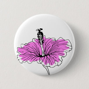 Blumig und pink button