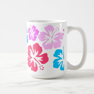 Blumig und pink kaffeetasse