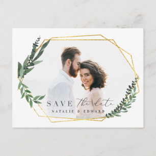 blumige Aquarell-Blumen-Save-the-Date Ankündigungspostkarte