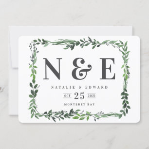 blumige Aquarell-Blumen zur Speicherung des Termin Save The Date