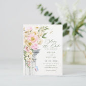 Blumige Ästhetik Save The Date (Stehend Vorderseite)