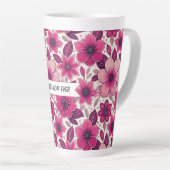 Blumige beste Mama ever Milchtasse (Rechte Ecke)