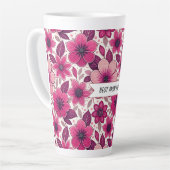 Blumige beste Mama ever Milchtasse (Linke Ecke)