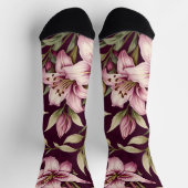 Blumige Damen-Socken Socken (Oben)