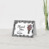 Blumige Dankeskarte (Vorderseite)