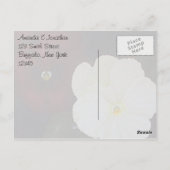Blumige Danksagung Postkarte (Rückseite)