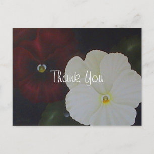 Blumige Danksagung Postkarte