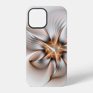 Blumige Eleganz Moderne Abstrakte Fraktal-Kunst iPhone 12 Hülle