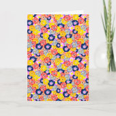 Blumige Explosion Karte (Vorderseite)