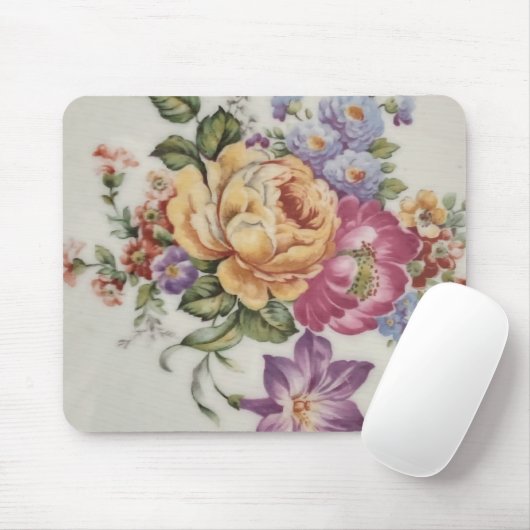 Blumige Fancy Mousepad (Mit Mouse)