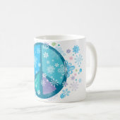 Blumige Friedenszeichen TASSE (VorderseiteRechts)