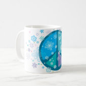 Blumige Friedenszeichen TASSE (Vorderseite Links)