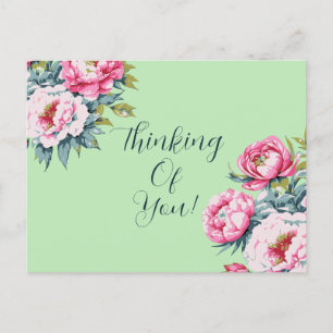 Blumige Gedanken an Dich Postkarte