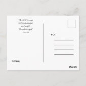 Blumige Gedanken an Dich Postkarte (Rückseite)