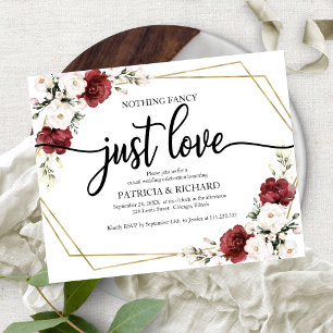 Blumige geometrische Hochzeitseinladungen zum güns