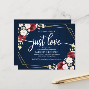 Blumige geometrische Hochzeitseinladungen zum güns