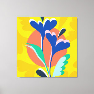 Blumige Harmonie Leinwanddruck