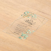 Blumige Hochzeit Acryleinladungen (Ablage )