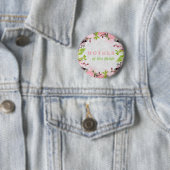 Blumige Hochzeit Mutter der Braut Button (Beispiel)