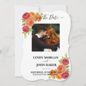 Blumige Hochzeit - Save The Date - Ranunculus (Vorderseite)