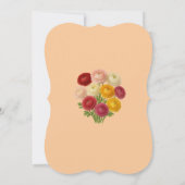 Blumige Hochzeit - Save The Date - Ranunculus (Rückseite)