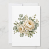 Blumige Hochzeitseinladung (Rückseite)