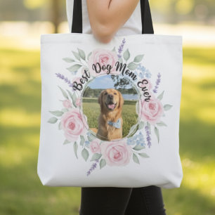 Blumige Hunde-Mama – Das beste Muttertagsgeschenk  Tasche
