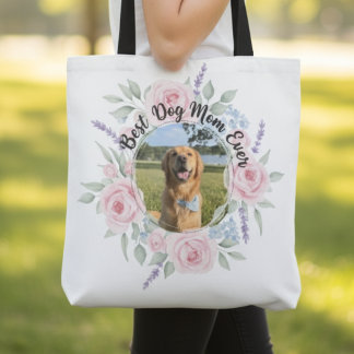 Blumige Hunde-Mama – Das beste Muttertagsgeschenk  Tasche