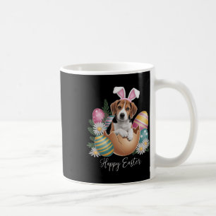 Blumige Hunde Ostertag Süßer Beagle Hund Welpe Glü Kaffeetasse
