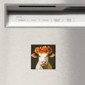 Blumige Kuh Magnet (In Situ (Geschirrspüler))