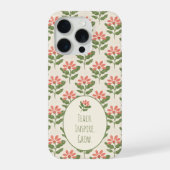 Blumige Lehrerbeste Würdigung iPhone Hülle (Rückseite)