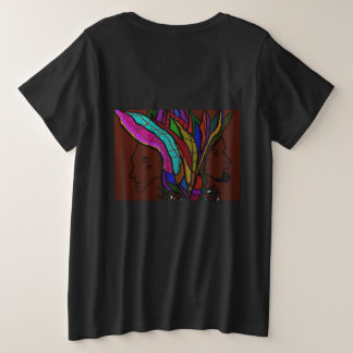 Blumige Liebe Große Größe T-Shirt