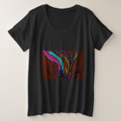 Blumige Liebe Große Größe T-Shirt (Design vorne)