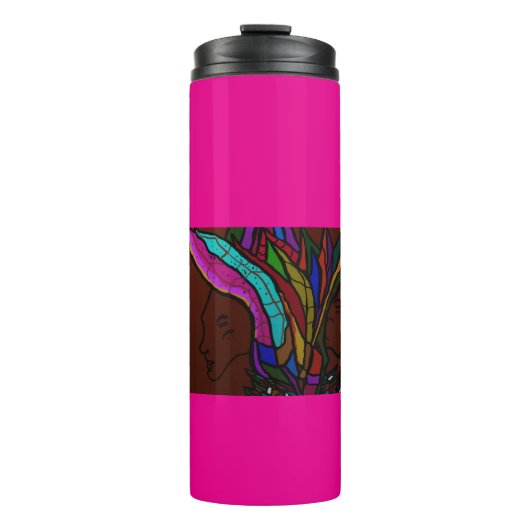 Blumige Liebe Thermosbecher (Vorderseite)