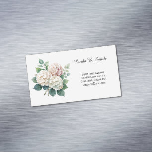 Blumige magnetische Visitenkarte