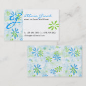 Blumige Mama-Karte Telefonnummerkarte (Vorne/Hinten)